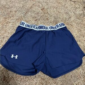 Under Armour Women's Dark Blue Athletic Shorts